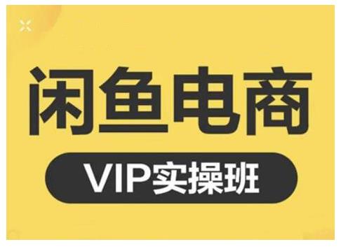 闲鱼电商零基础入门到进阶VIP实战课程，帮助你掌握闲鱼电商所需的各项技能-搞钱帮