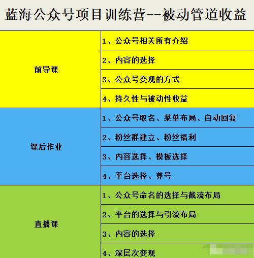 米辣微课·蓝海公众号项目训练营，手把手教你实操运营公众号和小程序变现-搞钱帮