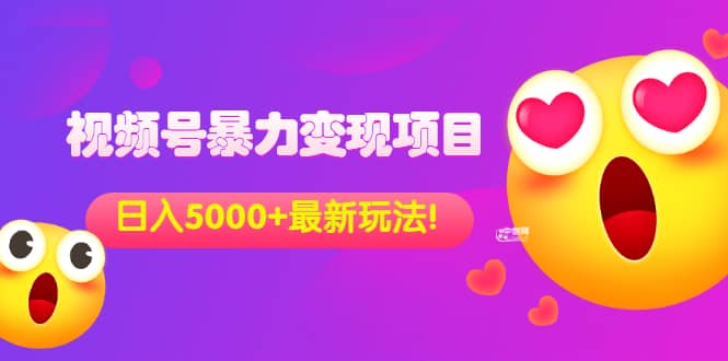 外面收费699的视频号暴力变现项目，日入5000 ，简单易操作当天见效果-搞钱帮