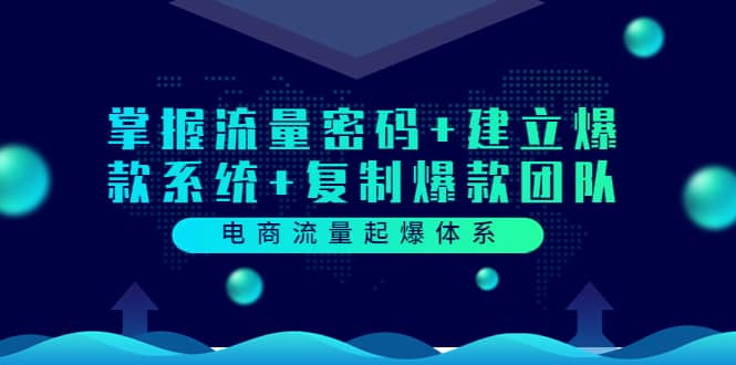 电商流量起爆体系：掌握流量密码 建立爆款系统 复制爆款团队（价值599）-搞钱帮