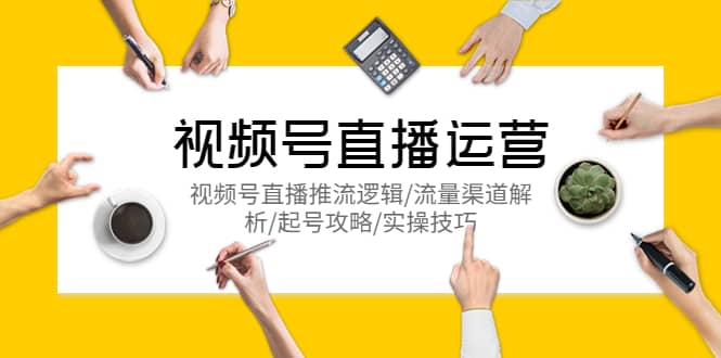 视频号直播运营，视频号直播推流逻辑/流量渠道解析/起号攻略/实操技巧-搞钱帮