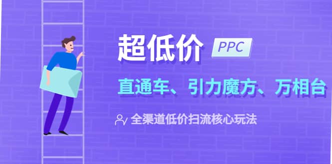 2023超低价·ppc—“直通车、引力魔方、万相台”全渠道·低价扫流核心玩法-搞钱帮