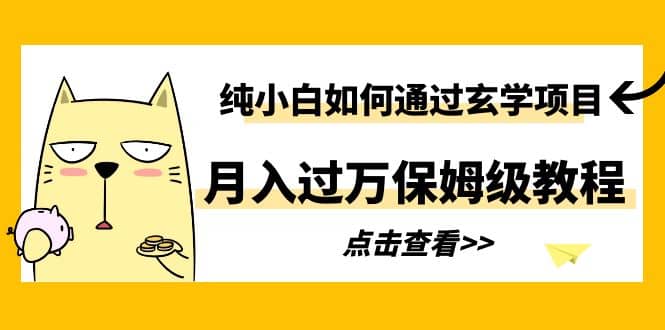 纯小白如何通过玄学项目月入过万保姆级教程-搞钱帮