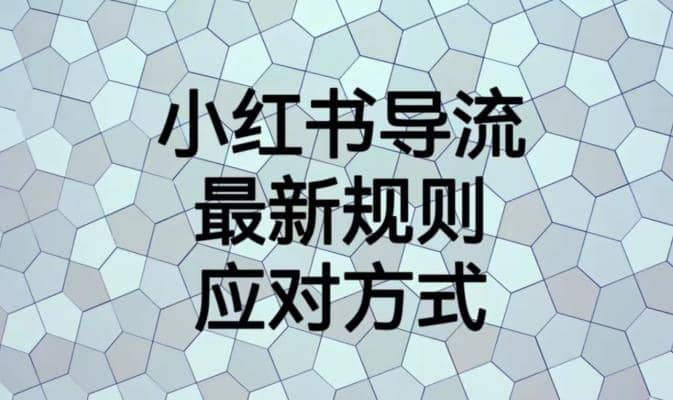 小红书导流最新规则应对方式【揭秘】-搞钱帮