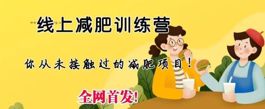 线上减肥训练营，足不出户，仅靠拉几个社群，发几条朋友圈，就可以月实现入五位【揭秘】-搞钱帮